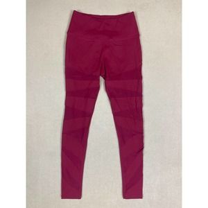 BuffBunny Leggings Adult Small Mesh Cut Out‎ Mid Rise Logo Womens